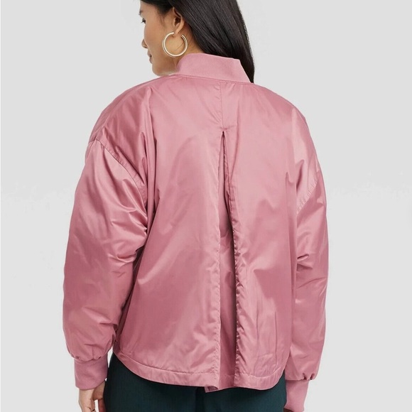 Womens Bomber Jacket - A New Day - Berry Pink - new - Picture 2 of 6